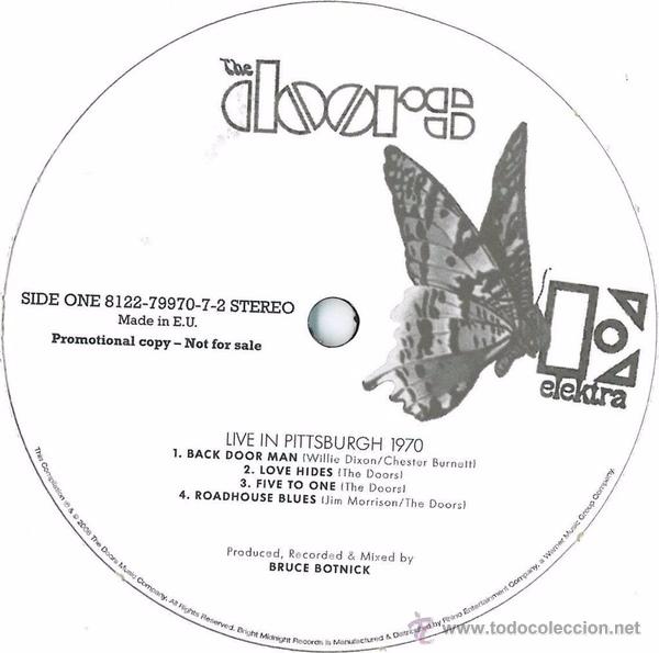 The Doors 2lp Live In Pittsburgh 1970 Nuevo