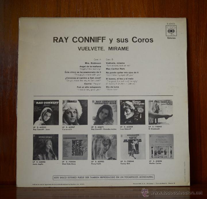 Discos de vinilo: Ray Conniff y sus coros - Vu&eacute;lvete, mirame (CBS, 1970) - Foto 2