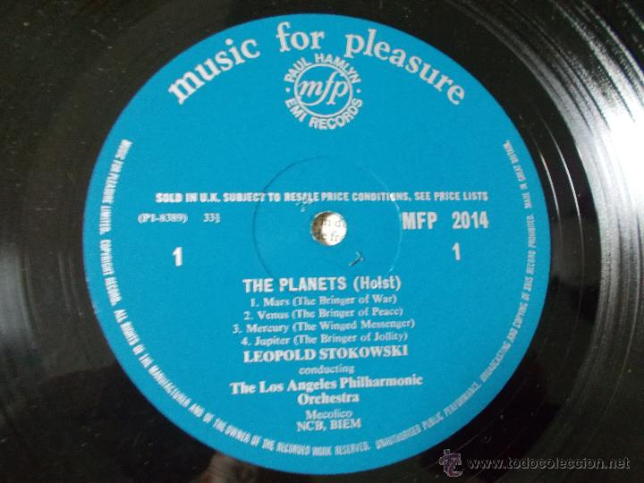 Discos de vinilo: THE PLANETS GUSTAV HOLST. STOKOWSKI - Foto 2