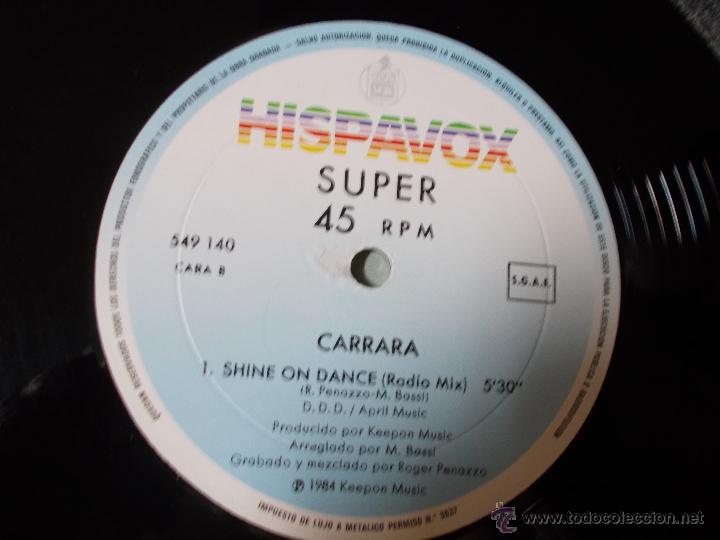 Discos de vinilo: CARRARA. SHINE ON DANCE MAXI 12 - Foto 2