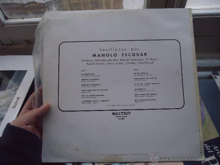 Discos de vinilo: disco vinilo lp - manolo escobar - Foto 2