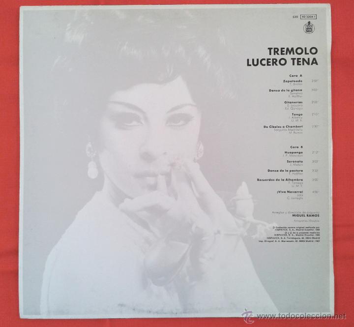 Discos de vinilo: Lucero Tena - Tremolo (LP) - Foto 2