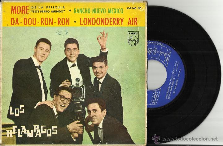 Discos de vinilo: los relampagos ep more + 3.1963.escuchado - Foto 1