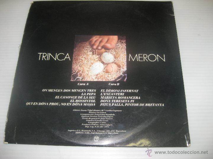 Discos de vinilo: El Trincameron 1975. - Foto 3