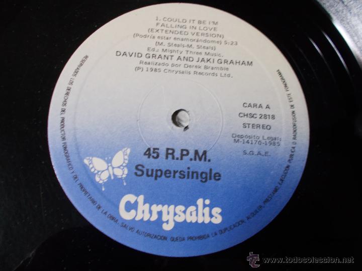 Discos de vinilo: DAVID GRANT & JAKI GRAHAM. MAXI 12 - Foto 2