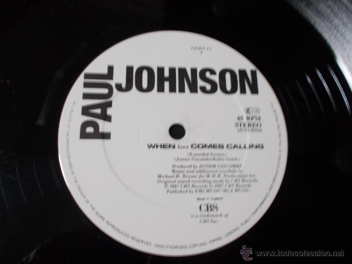 Discos de vinilo: PAUL JOHNSON. MAXI 12 - Foto 2