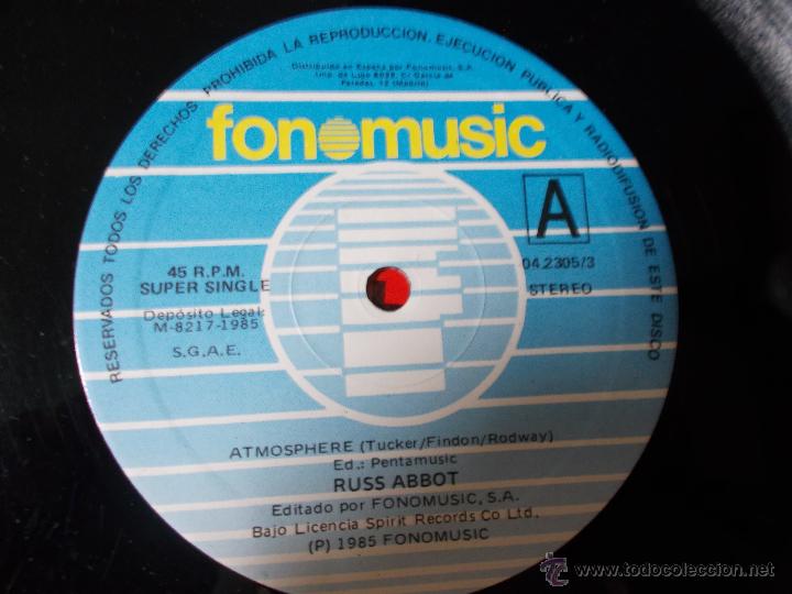 Discos de vinilo: ATMOSPHERE. RUSS ABBOT MAXI 12 - Foto 2