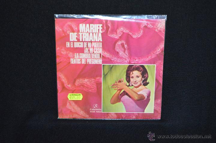 Discos de vinilo: MARIFE DE TRIANA - EN EL QUICIO DE MI PUERTA +3 - EP - Foto 1