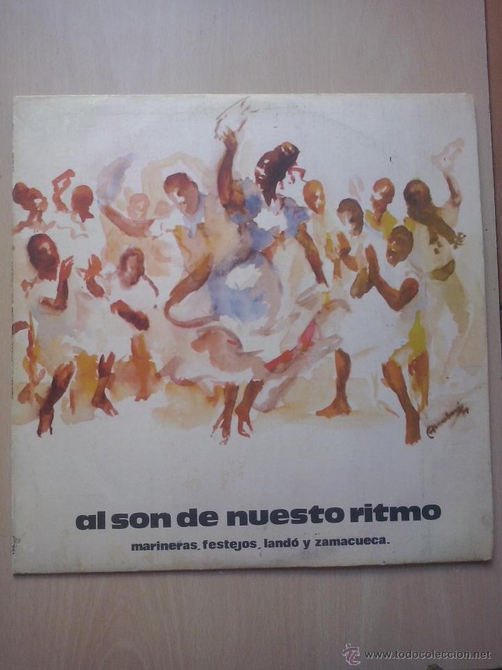 Vinyl records: al son de nuesto ritmo- mairenas, festejos, lando y zamacueca- lp odeon peru