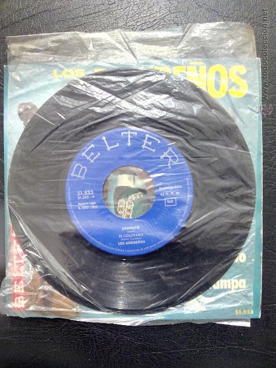 Discos de vinilo: EP LOS ARRIBE&Ntilde;OS - GRANADA - EL COLORADO.... + 2 - BELTER 1965. - Foto 4