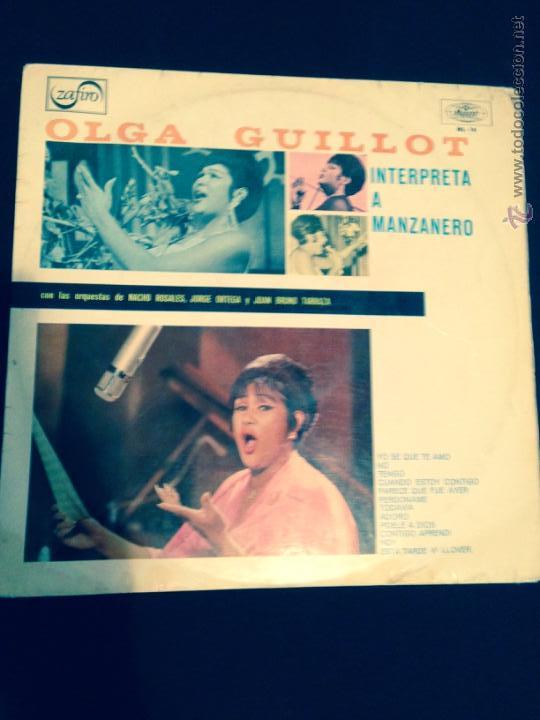 Dischi in vinile: Disco vinilo lp Olga guillot le canta a manzanero