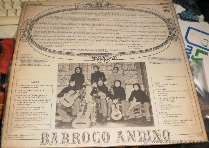 Discos de vinilo: barroco andino lp.chile 1975 - Foto 2