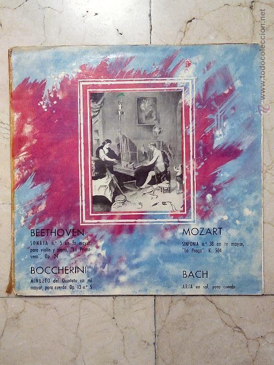 Discos de vinilo: LP CLUB INTERNACIONAL DEL DISCO - BEETHOVEN-BOCCHERINI-MOZART-BACH - CID.