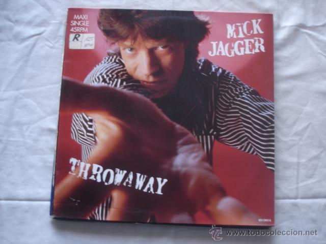 Discos de vinilo: Mick Jagger   Throwaway (Remix) - Foto 1