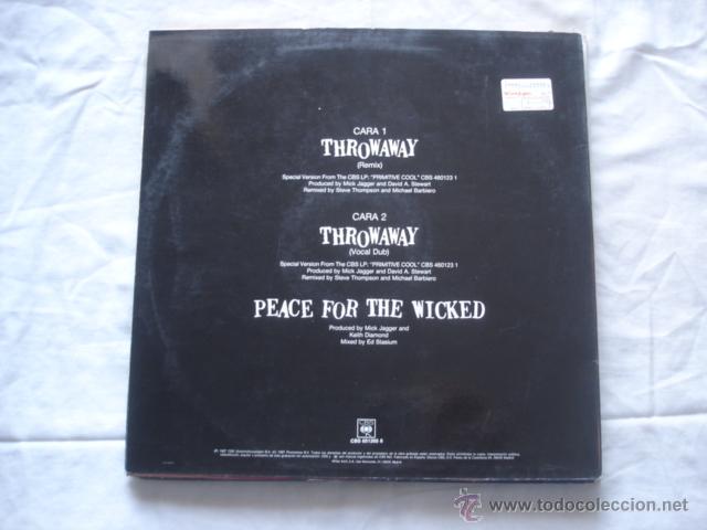 Discos de vinilo: Mick Jagger   Throwaway (Remix) - Foto 2