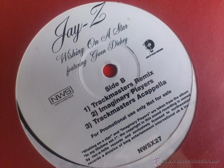 Discos de vinilo: JAY Z - WISHING ON A STAR - GWEN DICKEY - MAXI - VINILO - PROMO - ROC A FELLA RECORDS - Foto 3 - 52825054