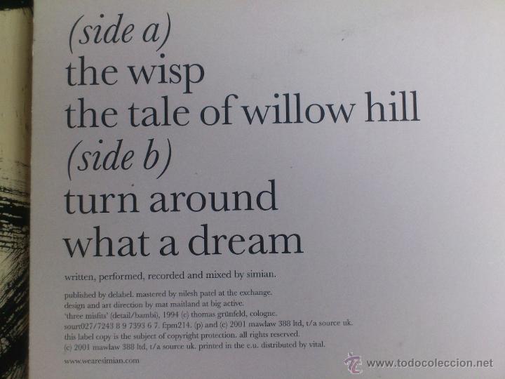 Discos de vinilo: SIMIAN - THE WISP - EP - VINILO - SOURCE - 2001 - Foto 3
