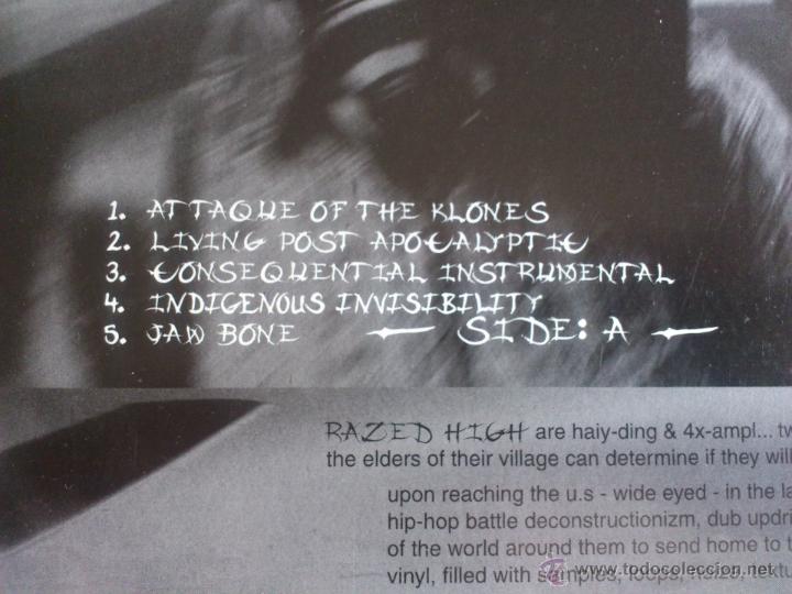 Discos de vinilo: RAZED HIGH - INVISIBLE - LP - VINILO - INSIDUOUS - 2001 - Foto 3