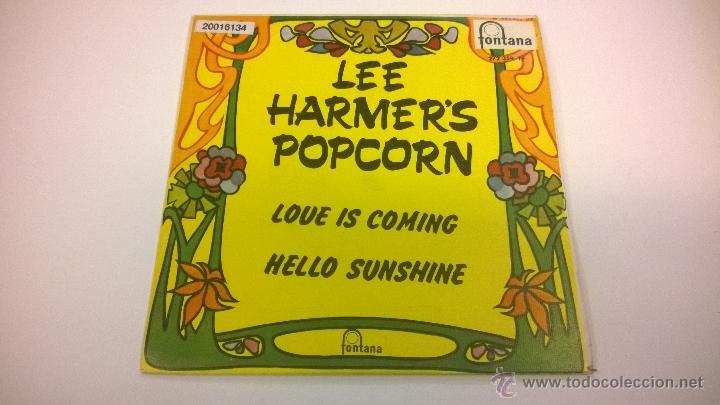 Discos de vinilo: Les Harmer's Popcorn.Love is coming.SINGLE.ESPA&Ntilde;A 1968.FONTANA.