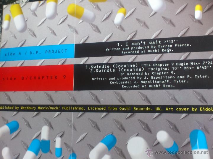 Discos de vinilo: OUCH! PRESENTS - CHAPTER 9 - SWINDLE COCAINE - D.P. PROJECT - I CAN&acute;T WAIT - MAXI - VINILO - 1999 - Foto 3