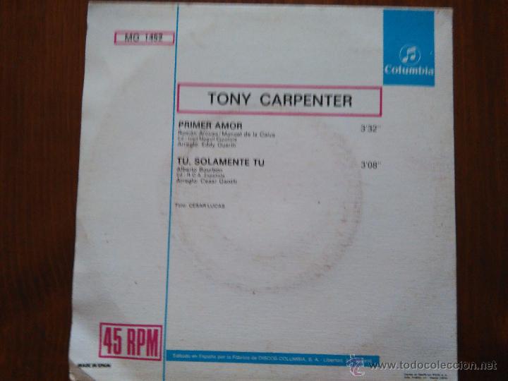 Discos de vinilo: tony carpenter primer amor - Foto 2