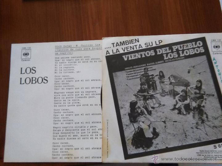 Discos de vinilo: los lobos,coco cacao del 72 promo - Foto 2