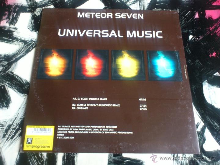 Discos de vinilo: METEOR SEVEN - UNIVERSAL MUSIC - MAXI - VINILO - TEMPROGRESSIVE - 2000 - Foto 2