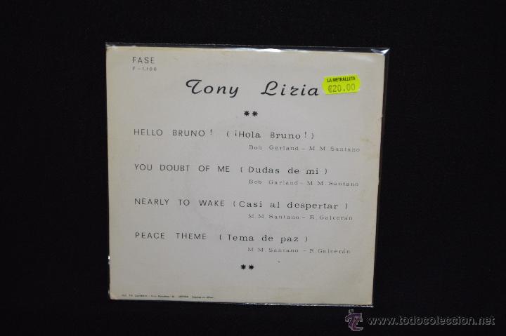 Discos de vinilo: TONY LIRIA - HELLO BRUNO +3 - EP - Foto 2