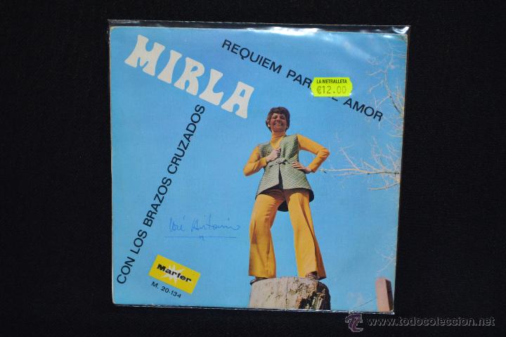 Discos de vinilo: MIRLA - CON LOS BRAZOS CRUZADOS +1 - SINGLE - Foto 2