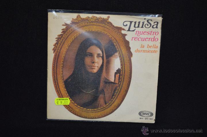 Discos de vinilo: LUISA - NUESTRO RECUERDO / ELLA DURMIENTE - SINGLE - Foto 1