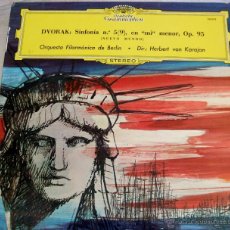 Discos de vinilo: DVORAK - SINFONIA Nº 5 (9) OP.95 / FILARMONICA DE BERLIN / KARAJAN - DEUSTCHE GRAMOPHON, 1978 LP