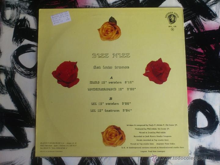 Discos de vinilo: BIZZ NIZZ - GET INTO TRANCE - MAXI - VINILO - BLANCO Y NEGRO - 1990 - Foto 2