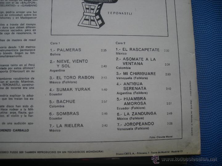 Discos de vinilo: LOS CALCHAKIS,LA MARIMBA INDIA / LP PEPETO - Foto 2