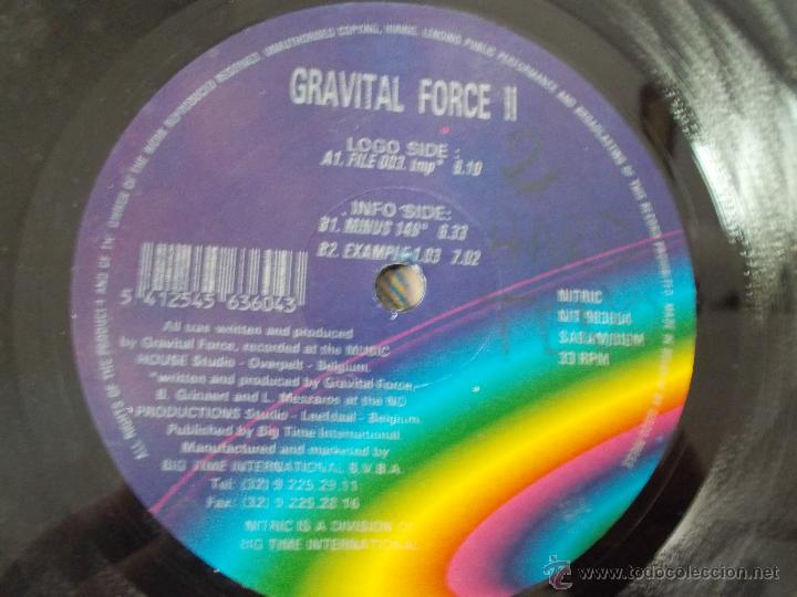 Discos de vinilo: GRAVITAL FORCE II  FILE 003 MAXI 12 - Foto 2
