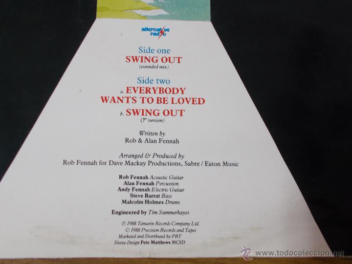 Discos de vinilo: ALTERNATIVE RADIO. SWING OUT MAXI 12 - Foto 3