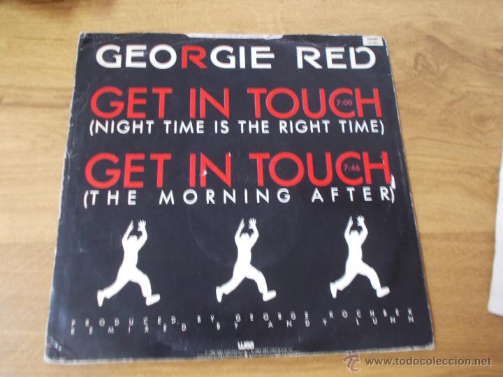 Discos de vinilo: GEORGIE RED. GET IN TOUCH MAXI 12 EDICION INGLESA - Foto 1