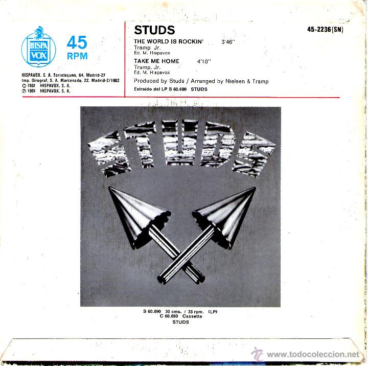 Discos de vinilo: THE STUDS THE WORLD IS ROCKIN - Foto 2