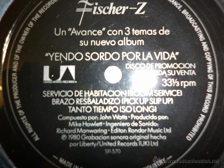 Discos de vinilo: Flexi disc Fischer Z 1980 - Foto 2