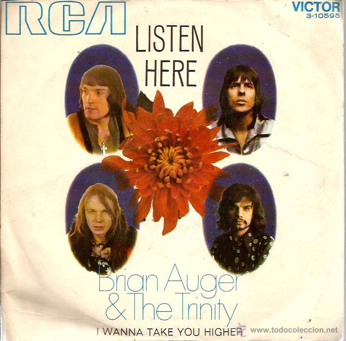 Discos de vinilo: SG BRIAN AUGER & THE TRINITY : LISTEN HERE - Foto 1