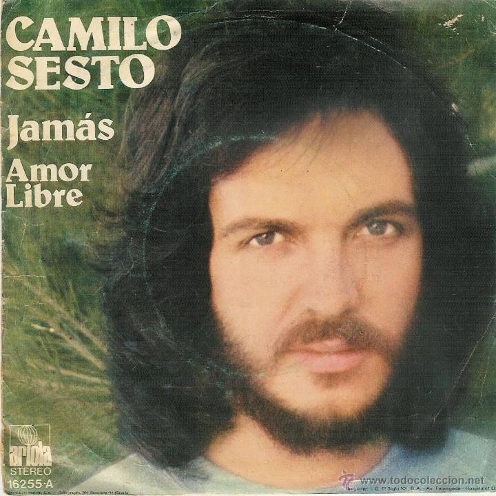 Discos de vinilo: camilo sesto - jamas / amor libre - single - Foto 2