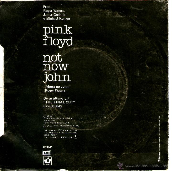 Discos de vinilo: PINK FLOYD NOT NOW JOHN PROMOCIONAL - Foto 2