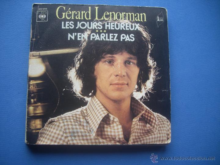 Discos de vinilo: GERARD LENORMAN (LES JOURS HEUREUX + 1) SINGLE - Foto 1