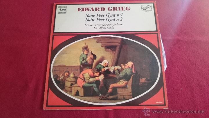 Discos de vinil: EDUARD GRIEG - SUITE PEER GYNT N&ordm;1 Y 2 - ZAFIRO - 1977