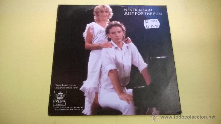 Discos de vinilo: Tomas Ledin and Agnetha Faltskog.Never Again.(componente del grupo ABBA).SINGLE.1982. - Foto 2