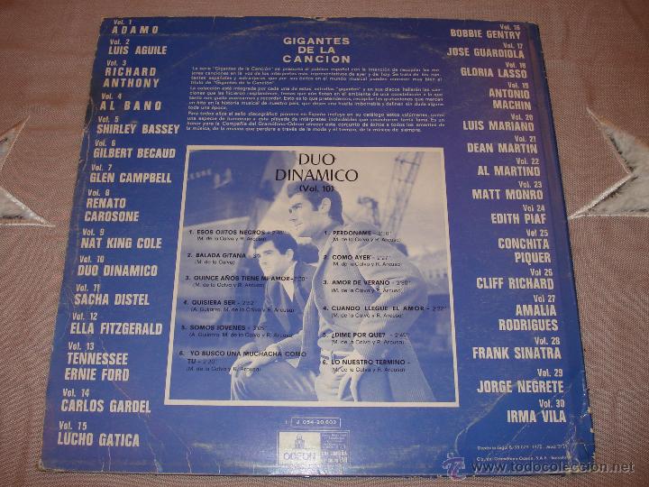 Discos de vinilo: DUO DINAMICO - GIGANTES DE LA CANCION - Foto 3