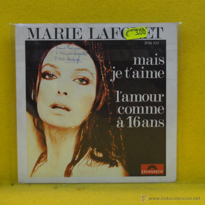 Discos de vinilo: MARIE LAFORET - MAIS JE TAIME - SINGLE - Foto 2