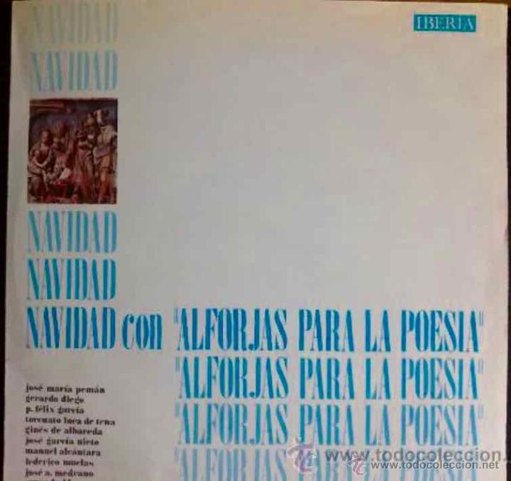 Disques de vinyle: NAVIDAD CON ALFORJAS PARA LA POES&Iacute;A. GERARDO DIEGO, PEM&Aacute;N, TORCUATO LUCA DE TENA, G NIETO, ALC&Aacute;NTARA