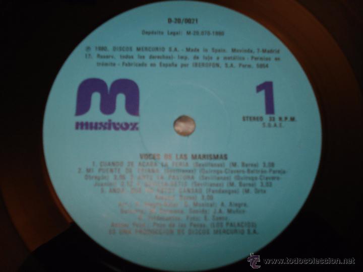 Discos de vinilo: VOCES DE LAS MARISMAS - Foto 2