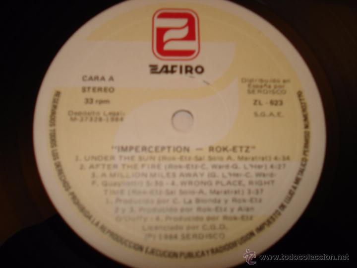Discos de vinilo: ROK-ETZ - IMPERCEPTION - Foto 2