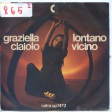 Discos de vinilo: GRAZIELLA CIAIOLO / LONTANO VICINO / SVEGLIARSI UNA MATTINA (SINGLE ITALIANO). Lote 53140642